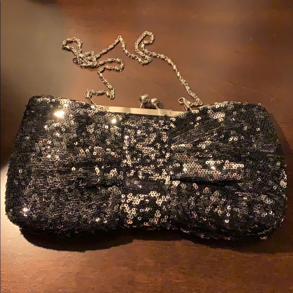 Black evening bag